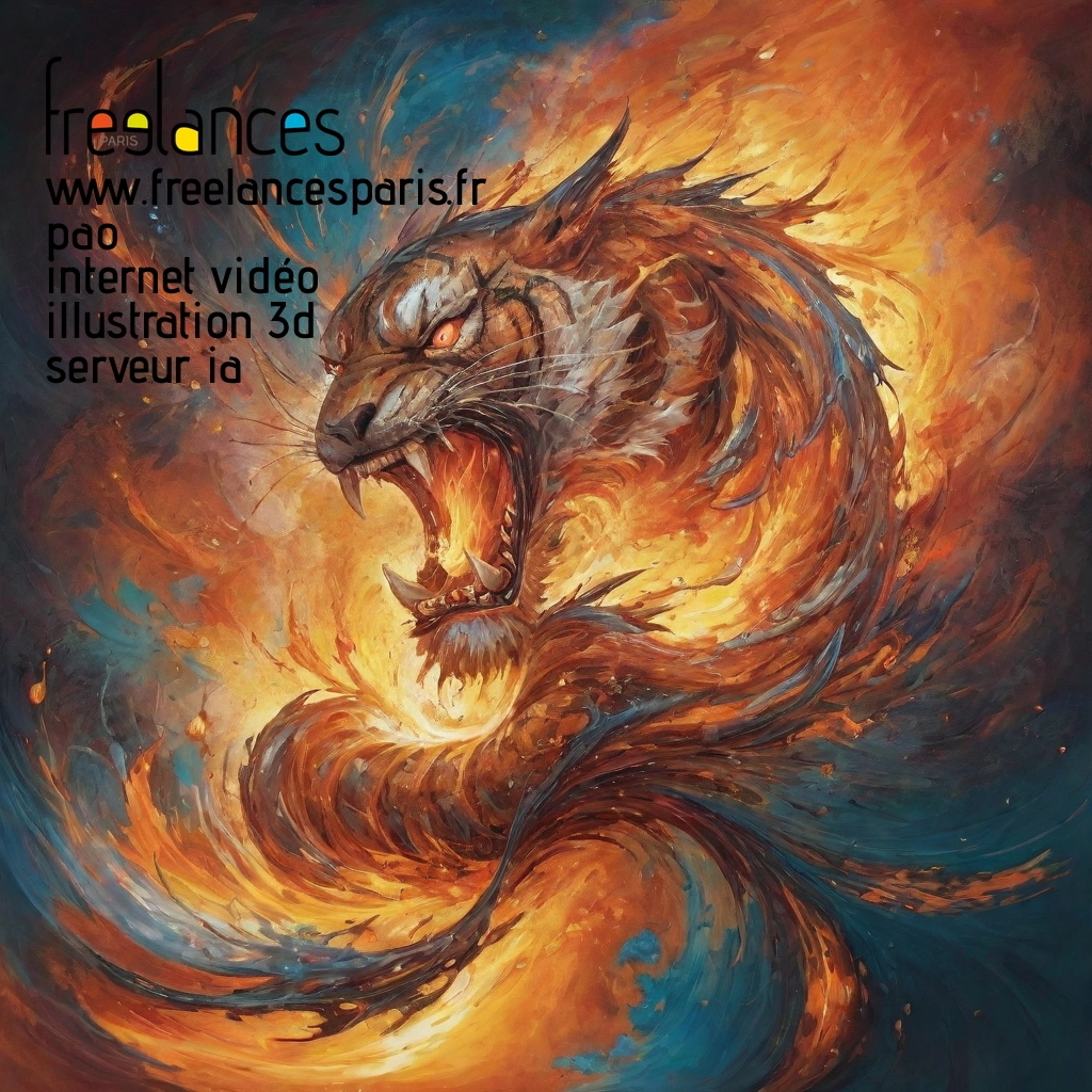 Pao mise en page internet vidéo illustration 3d serveur IA générative AI freelance paris studio de création magazines lua1ezu0